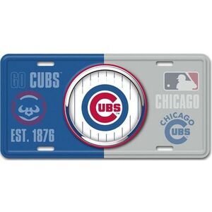 Chicago Cubs MLB Bullseye License Plate